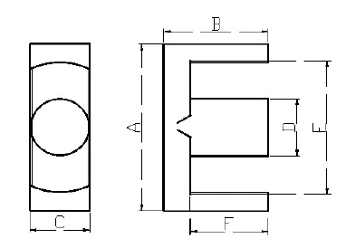 High quality/High cost performance  Ferrite Core for Power Supply (Ec33/35)