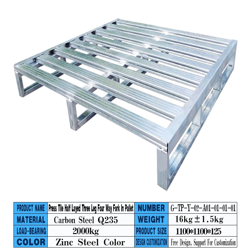 Galvanized Customized Warehouse Storage Steel Pallet / Metal Pallet