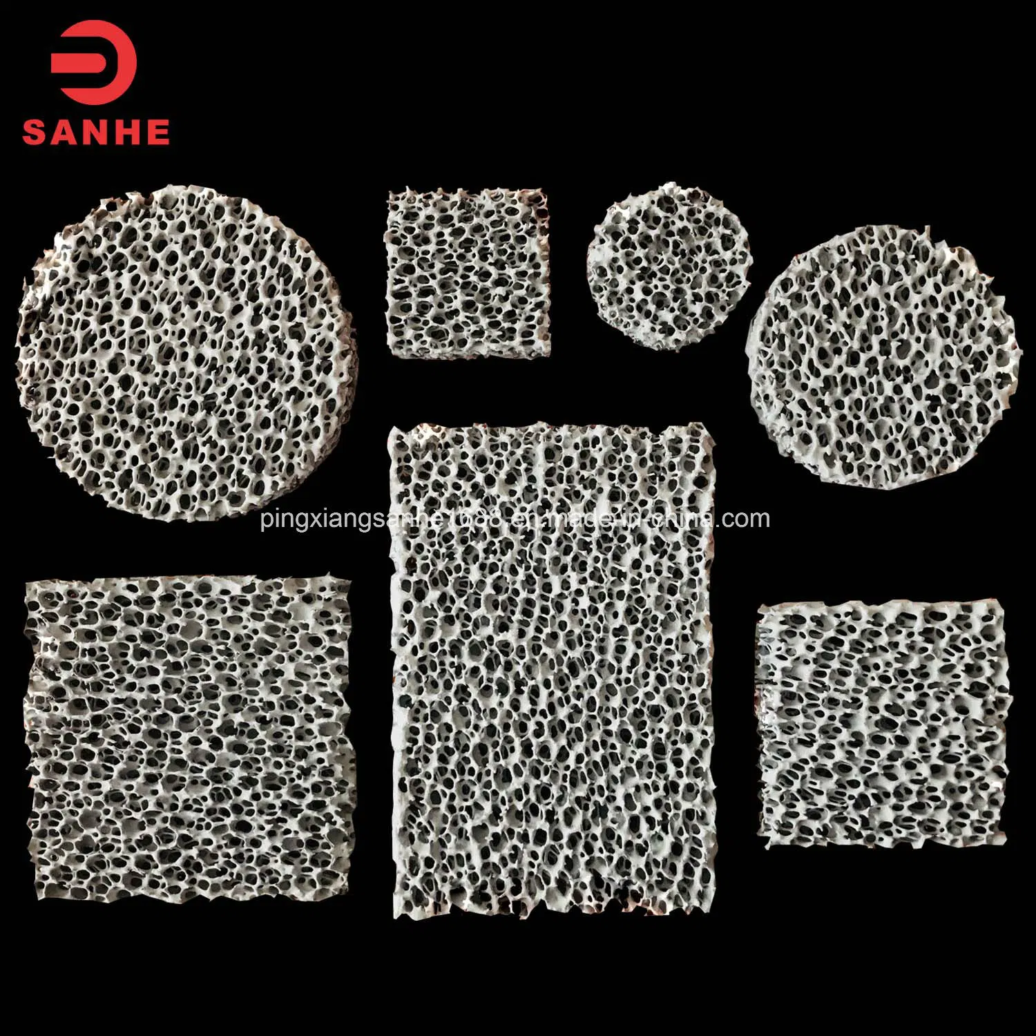 10ppi 20 Ppi 30ppi Silicon Carbide Ceramic Foam Filter for Aluminium Casting