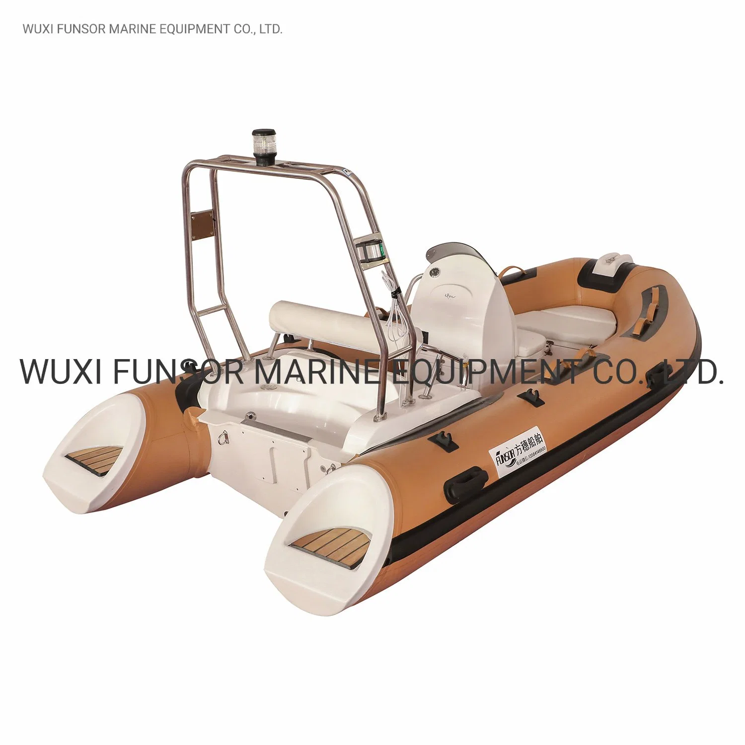 3.9m Length Rib Boat with Fiberglass Hull with CE Certificate