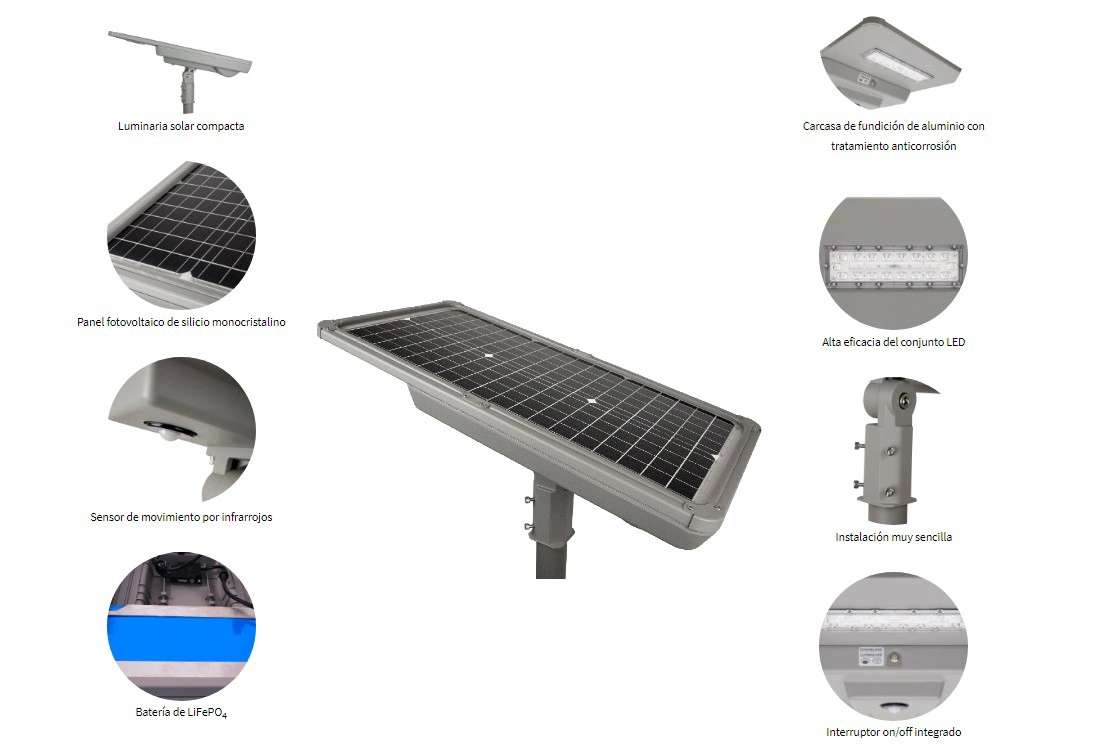 Supplier Factory Direct IP66 Bridgelux 50W All in One Solar Street Lighting System Price