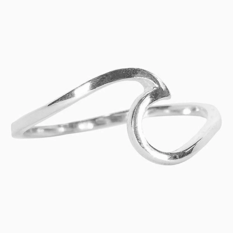 Wave Ring Women's Simple Titanium Steel Hand Jewellery Wholesale/Supplier Finger Ring