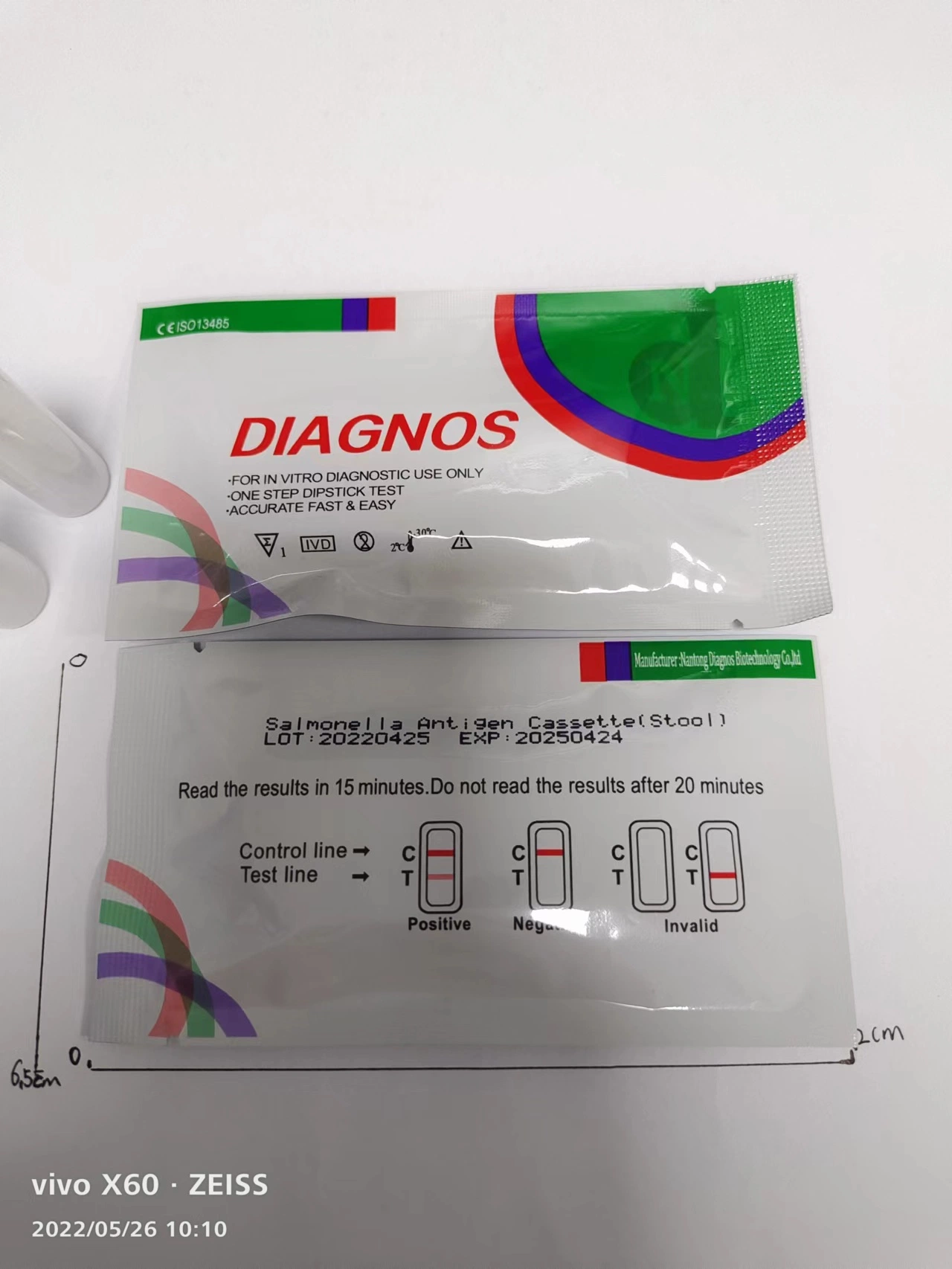 Einzelpack Salmonella Stool Antigen Test mit individuellen Puffer Lieferanten