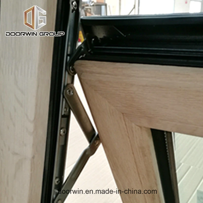 Red Oak Wood Clad Aluminum Push out Casement Window