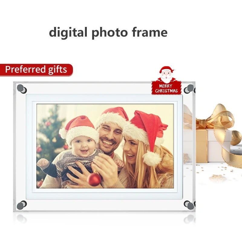5/7/10.1 Inch Clear Crystal Video Infinite Objects Frame Photo Battery Powered LCD Digital Art Acrylic Picture Frame