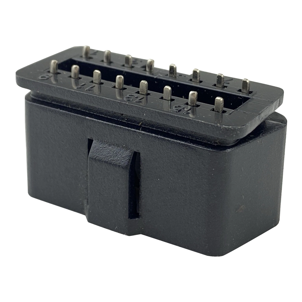 El 16 de la patilla J1962 Obdii OBD2 Conector macho con patillas rectas