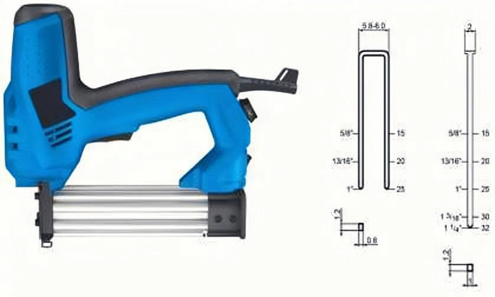 Professional Agrafador eléctrico/Brad Nailer/pistola de pregos/Grampear Gun-Hardware Power Tools