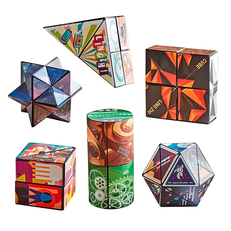 Three-Dimensional Mutated Cube Stress Relief Toy Geometry 3b Infinite Cube Children&prime; S Educational Toy