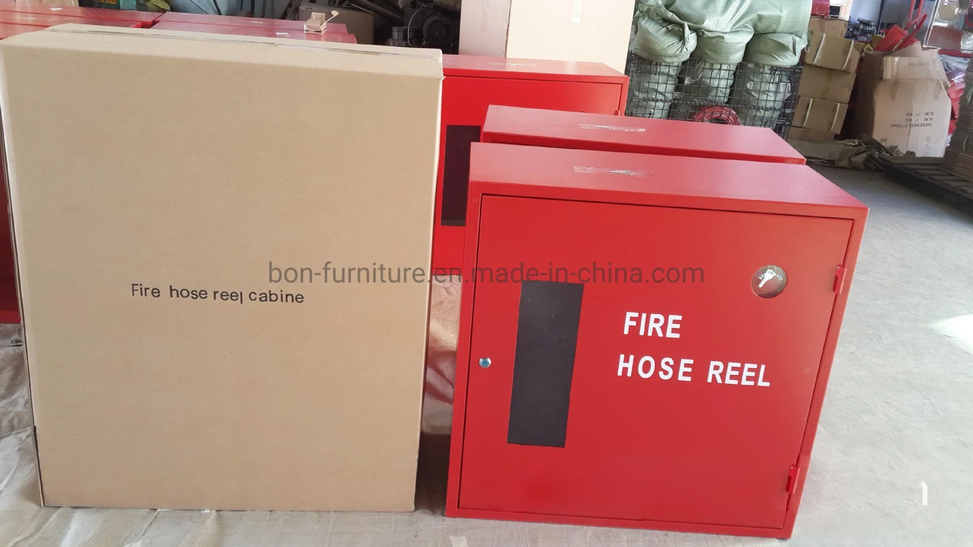 Cold-Rolled Fire Hose Cabinet with Break Glass