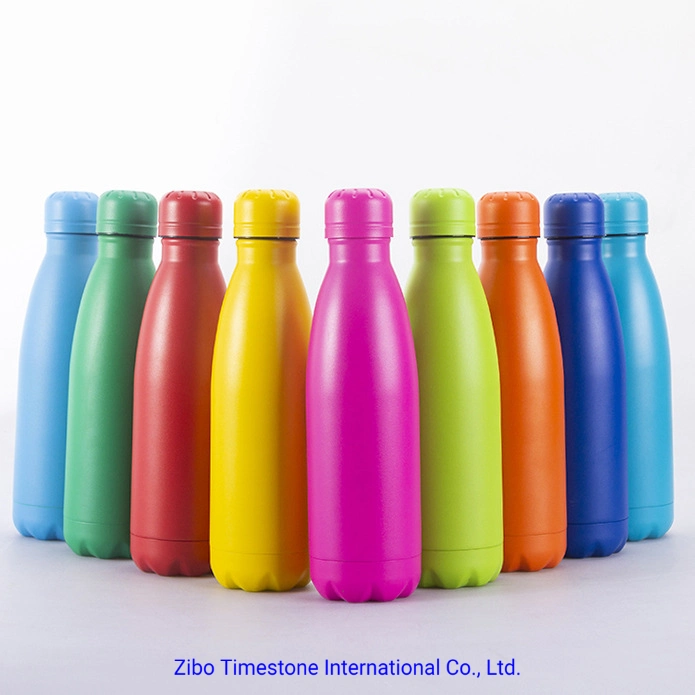 Nuevo sin BPA, reutilizable estancos en botellas de agua para los niños el deporte una botella de agua de acero inoxidable resistente de vacío de doble pared