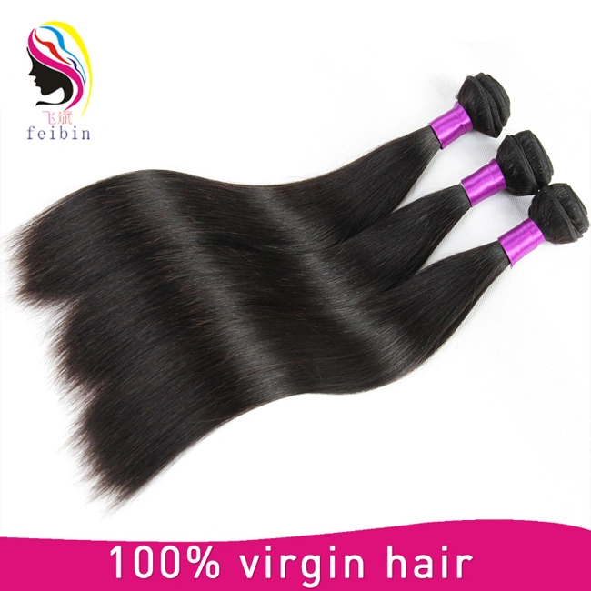 Natural Color Straight Brazilian Remy Human Hair Weave with Closure