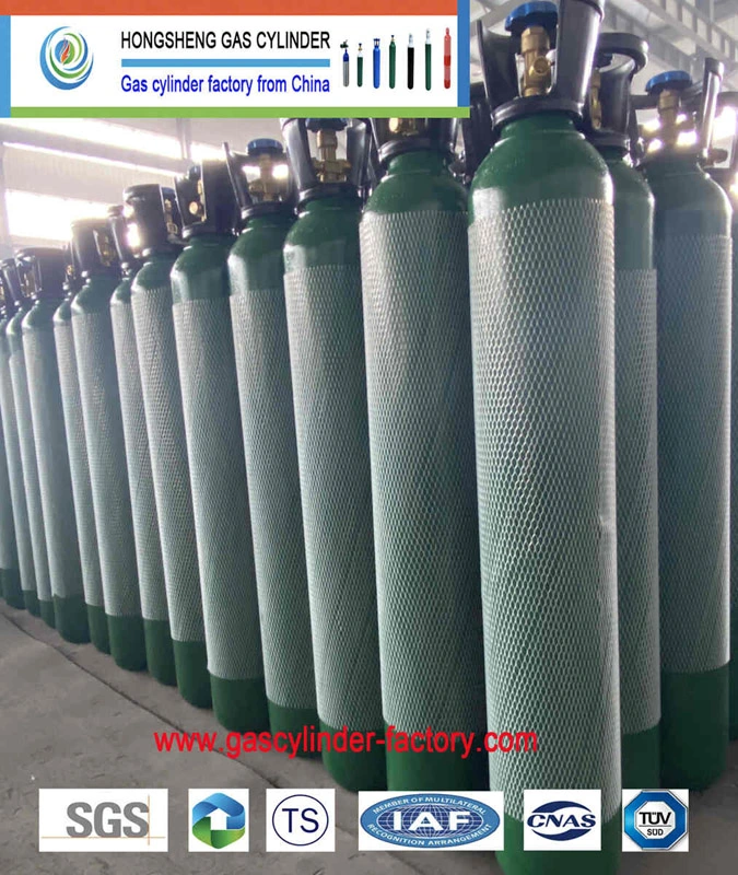 Water Capacity Diameter 219 mm Gas Cylinders Oxygen Tanks