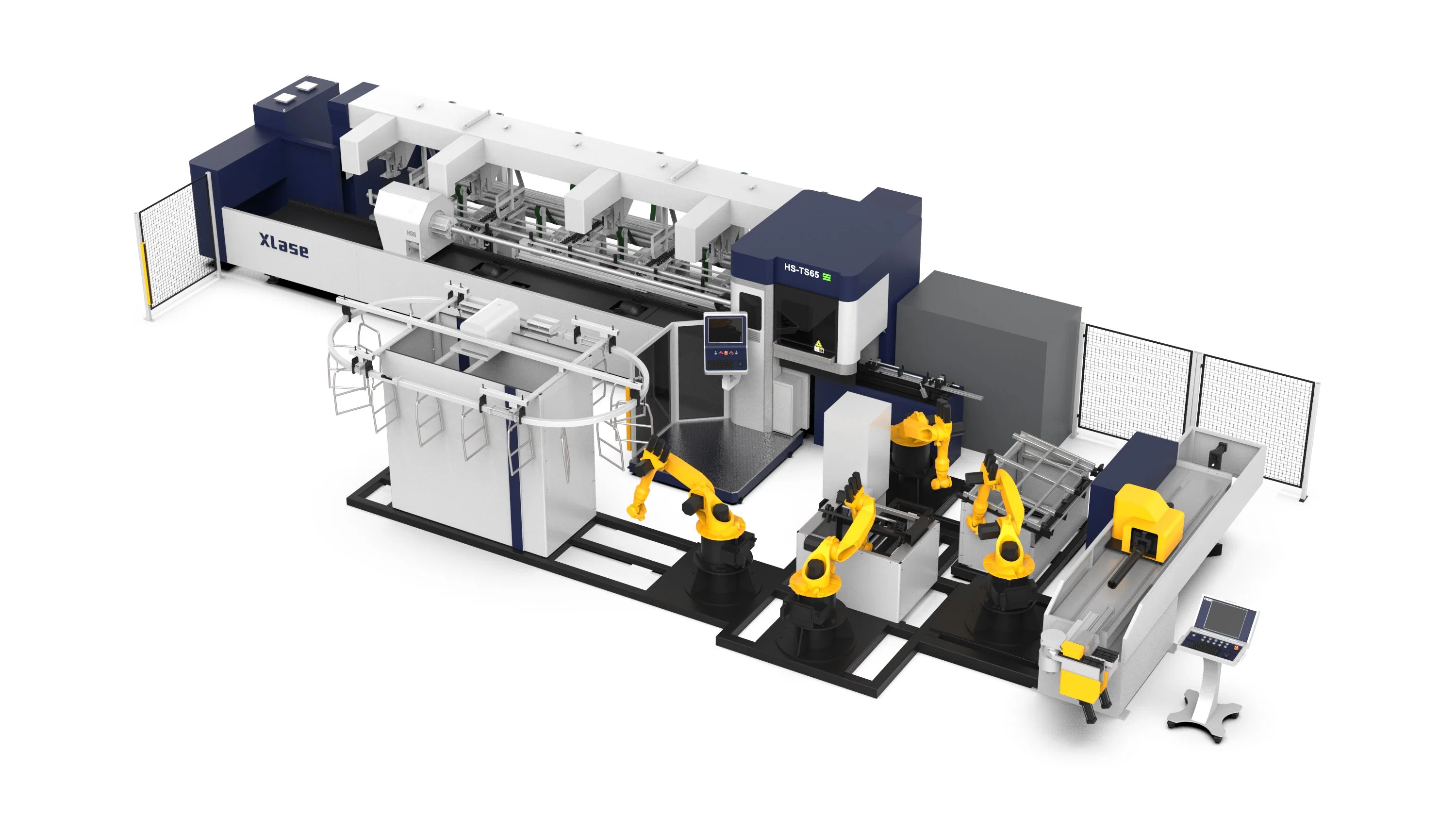 Hsg mandrins numérique tube laser Machine de découpe laser Raycus 1500-4000W IPG/source d'alimentation