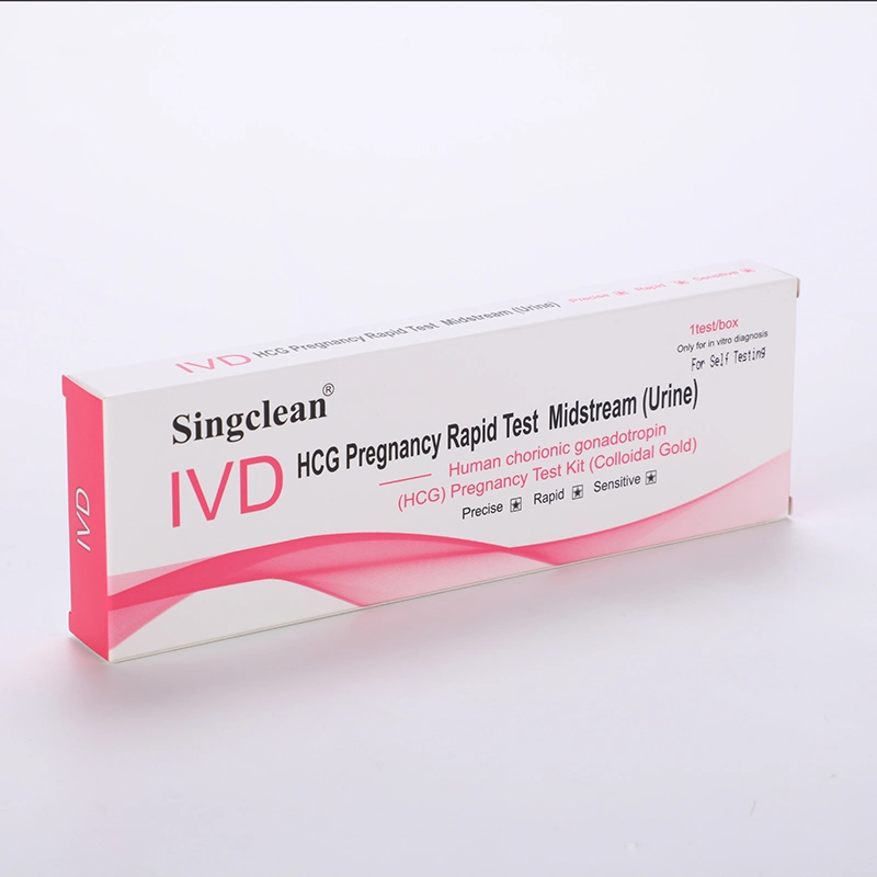 Singclean One Step Lab HCG Selbstpregnancy Test Kit für Zu Hause