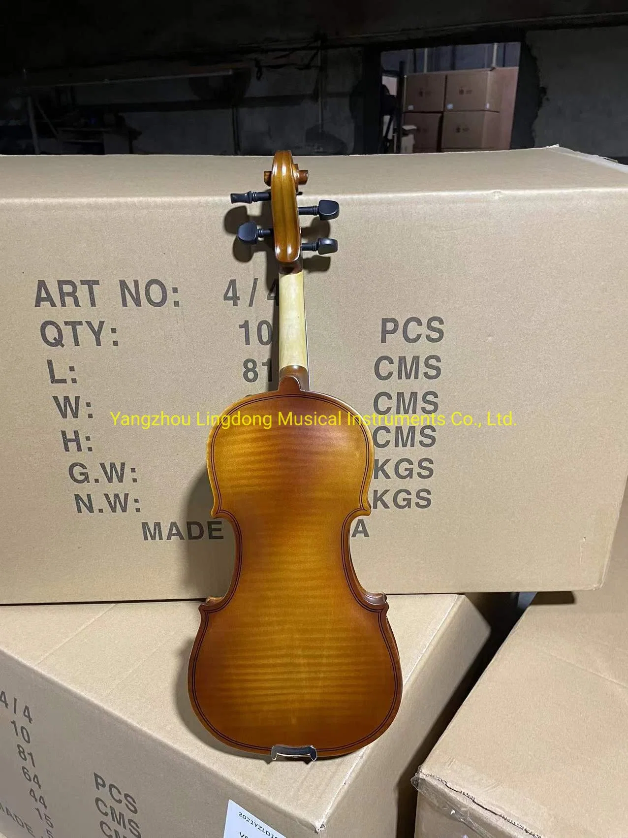 China Artificial Tiger Flame Beginner Violin 1/32-4/4