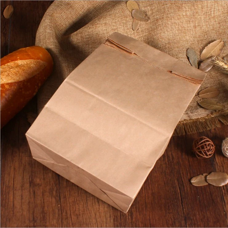 Hot Sale Eco-Friendly Kraft Paper Bags with Best Price Custom Logo Printed Take Away Food Bags for Packaging