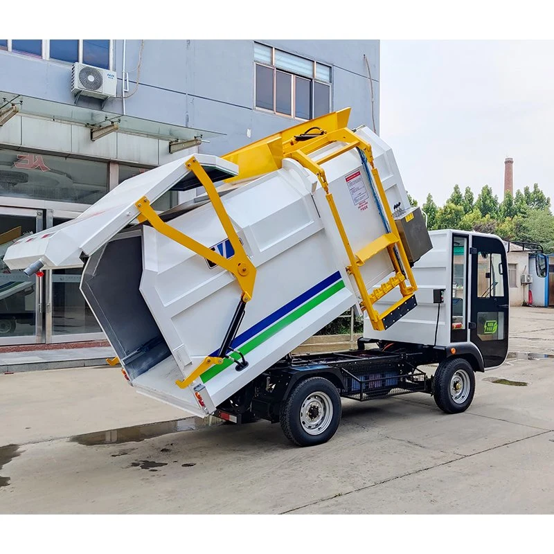 Factory Manufacturer Supplier Euro2 CE EEC 4X2 6.5cbm Hydraulic Collection Rubbish Trash Compator Compression Electric Garbage Truck