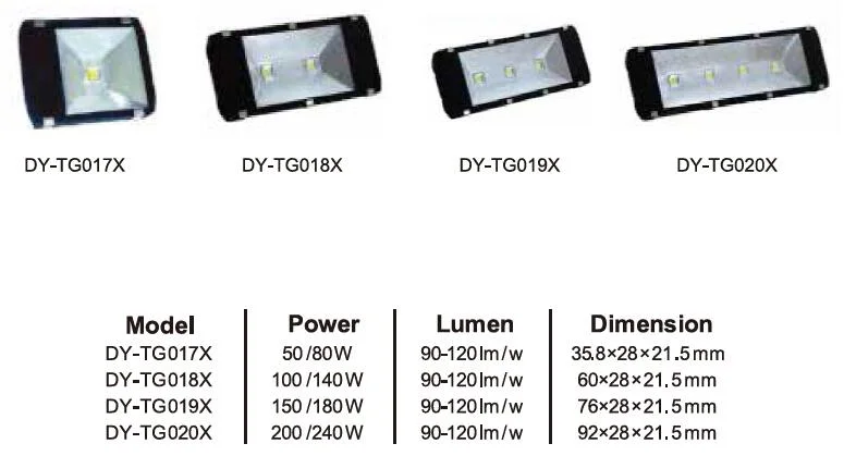 50W 80W 100W 150W LED High Power Work Light