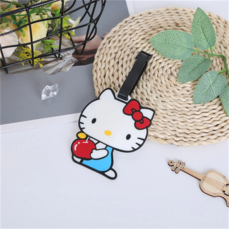 Luggage Tag Hanging Tag Pull Bar Case Cute Cartoon Silicone Creative Label Listing