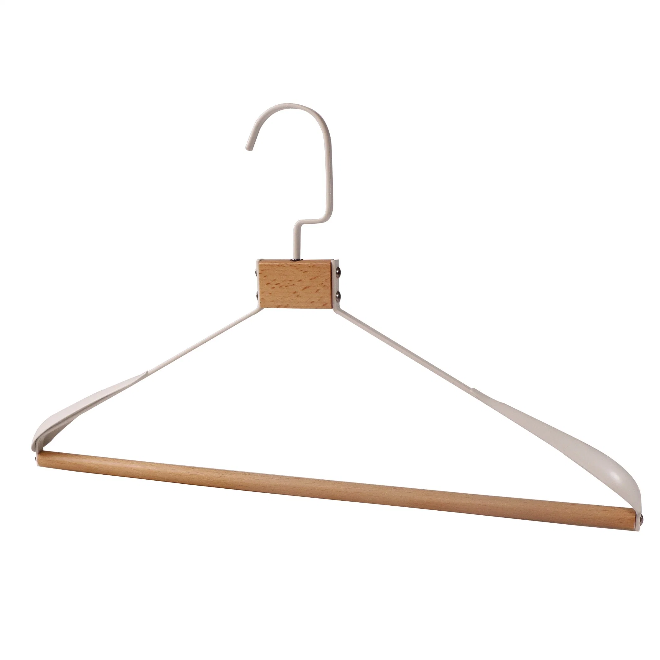 Factory Wholesale/Supplier New Design Metal Wood Clothing Hanger High quality/High cost performance  Luxury Suits Wood Hanger for Display