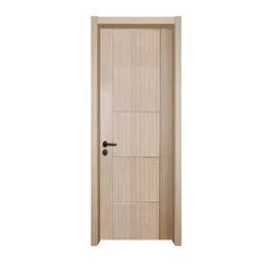 Promotion Commercial Building Apartment House Room Interior MDF Door Flush Series Wood Veneer MDF Wooden Door