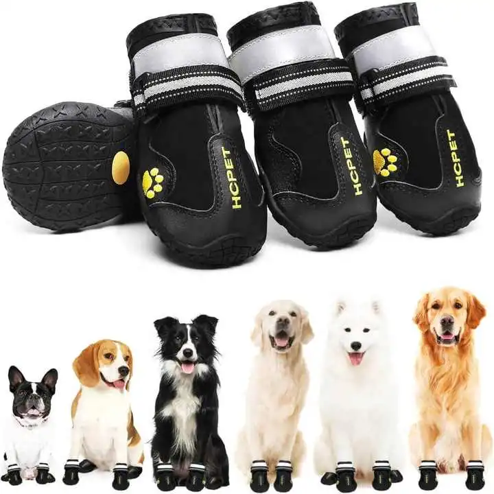 Fashion Antislip Outdoor Waterproof Large Pet Dog Shoes
