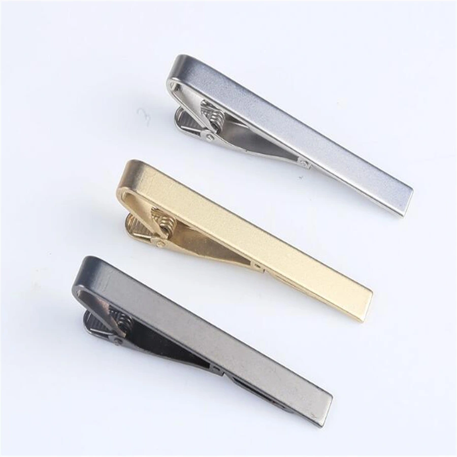 Hot Selling Men Matte Colors Custom Metal Brass Blank Tie Bar Clip