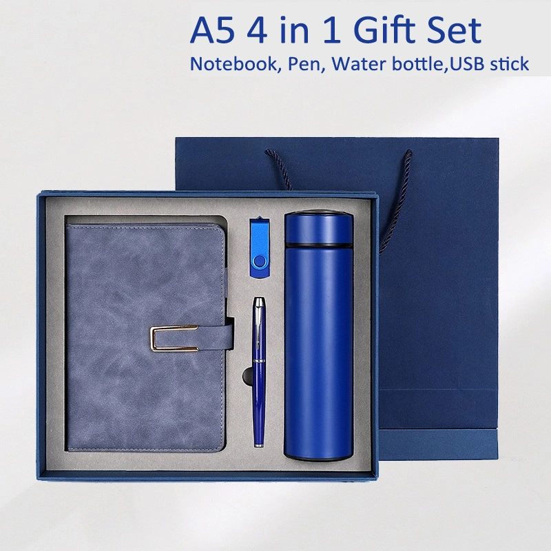 Weihnachten maßgeschneiderte Corporate Business Notebook Premium Box Flasche Stift USB Geschenksets