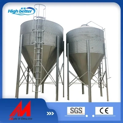 Farm Machinery Galvanized Silo 50ton Steel Hopper Bottom Silo Grain Silo