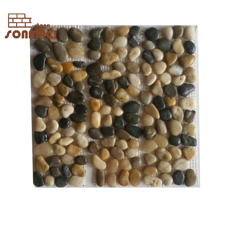 Natural Pebble Stone Tile Floor Mosaic