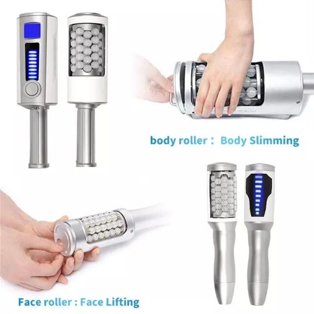 Professionelle Doppel-Griffe Endosphere Roller Tiefe Massage Lymphdrainage Maschine Innere Ball Roller Fettentfernung Mikro-Vibration Roller Balls Haut Straffen