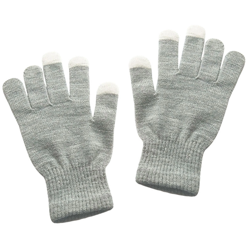 Mitten Touch Screen Racing Acrylic Jacquard Winter Women Knit Glove