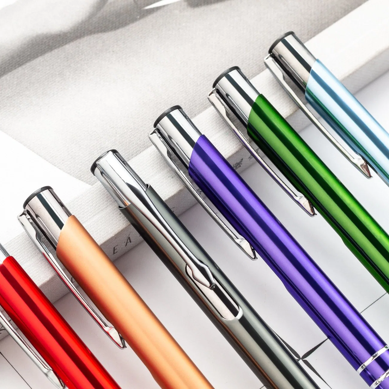 Promotion Ball Pen Aluminum Laser Ballpoint Pen Custom Advertising Metal Pen