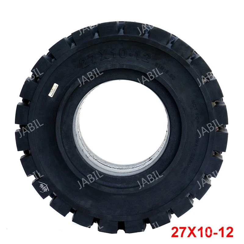 High Temperature Resistance High quality/High cost performance  Shock-Absorbing 27X10-12 Solid Tyres with Good Quality and Resonable Price