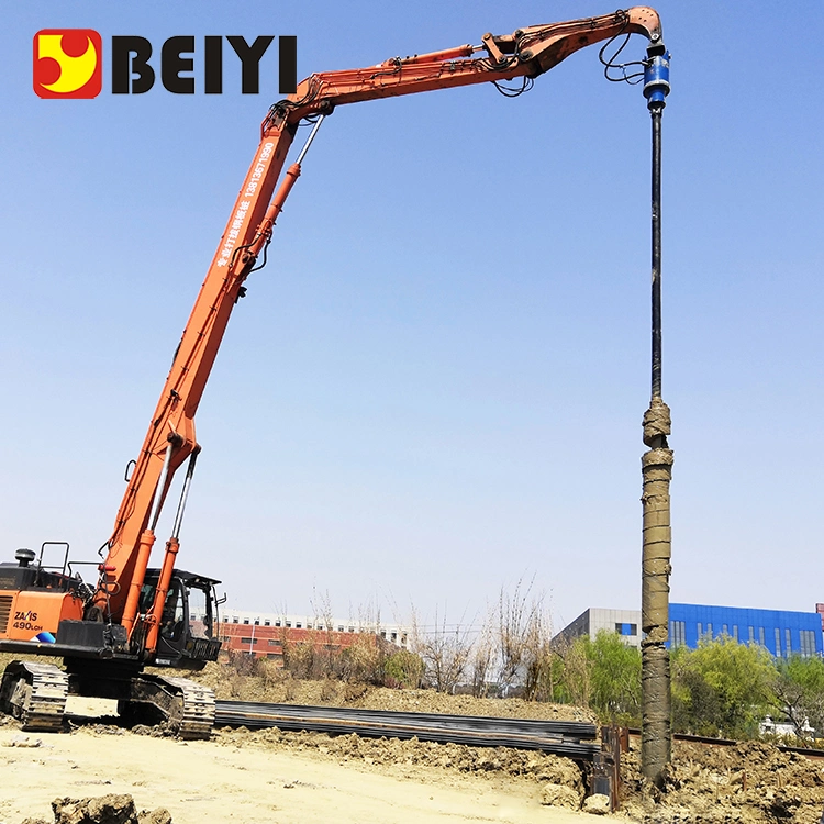 Beiyi Excavator Drilling Auger Hydraulic Earth Auger Drill Bit Attachment Tree Planting Hole Digger Earth Drill