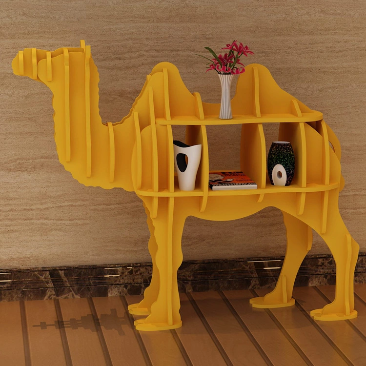 Wooden Animal Style Free Standing Display Rack Home Office Children Furniture