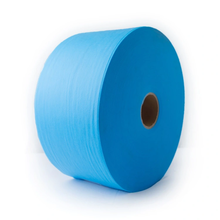 Blue Non-Woven Fabric Used for Masks, Disposable Clothes, Surgical Gowns, Medical Packaging