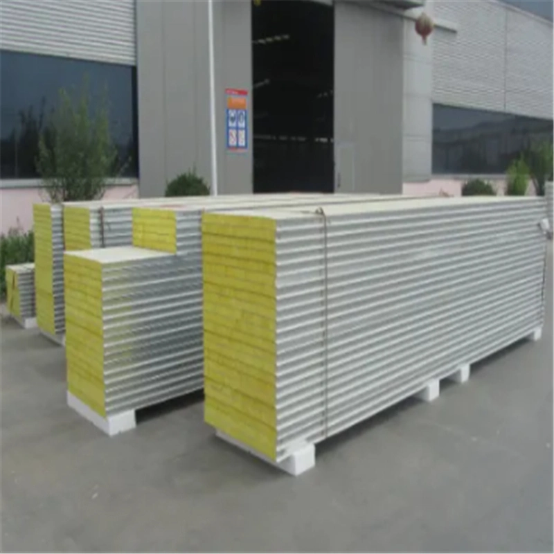 Mineral Wool/Rock Wool/Glass Wool Sandwich Panel for Prefab House Wall/Ceiling/Partition