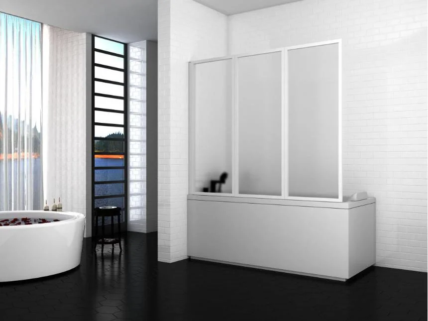 Bathroom Freestanding Frameless 10mm Glass Shower Screen