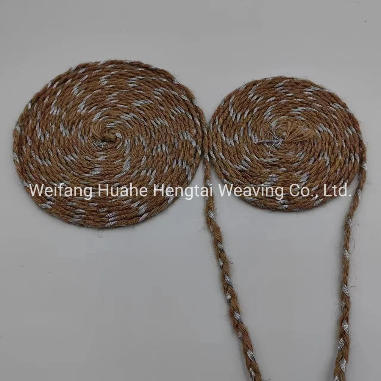 Factory Direct Selling Silver Hemp Rope Christmas Jute Rope