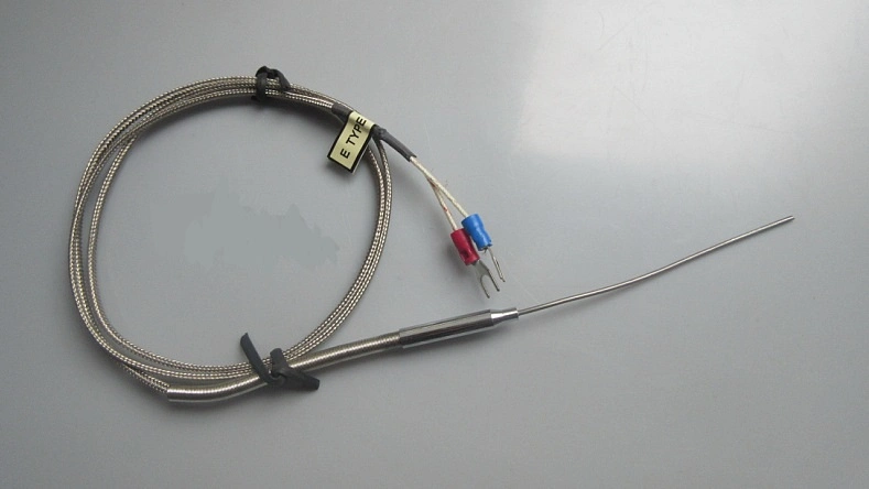 Thermoelement Typ J Edelstahlsonde Thermoelement 100mm 200mm 2m Kabellänge, Thermoelement Typ J Temperatursensor