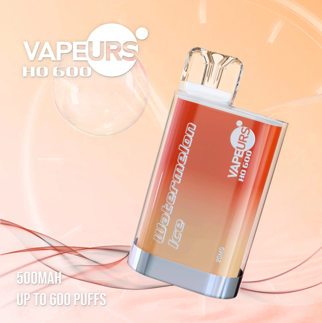 بار كريستال من قبل Vapeurs Ske &amp; AMARE Crystal One Bar لا يمكن التخلص منه Vape Puff Sky 600 أطواق 2 ٪ نيكوتين صندوق الجهاز Vape السجائر الإلكترونية