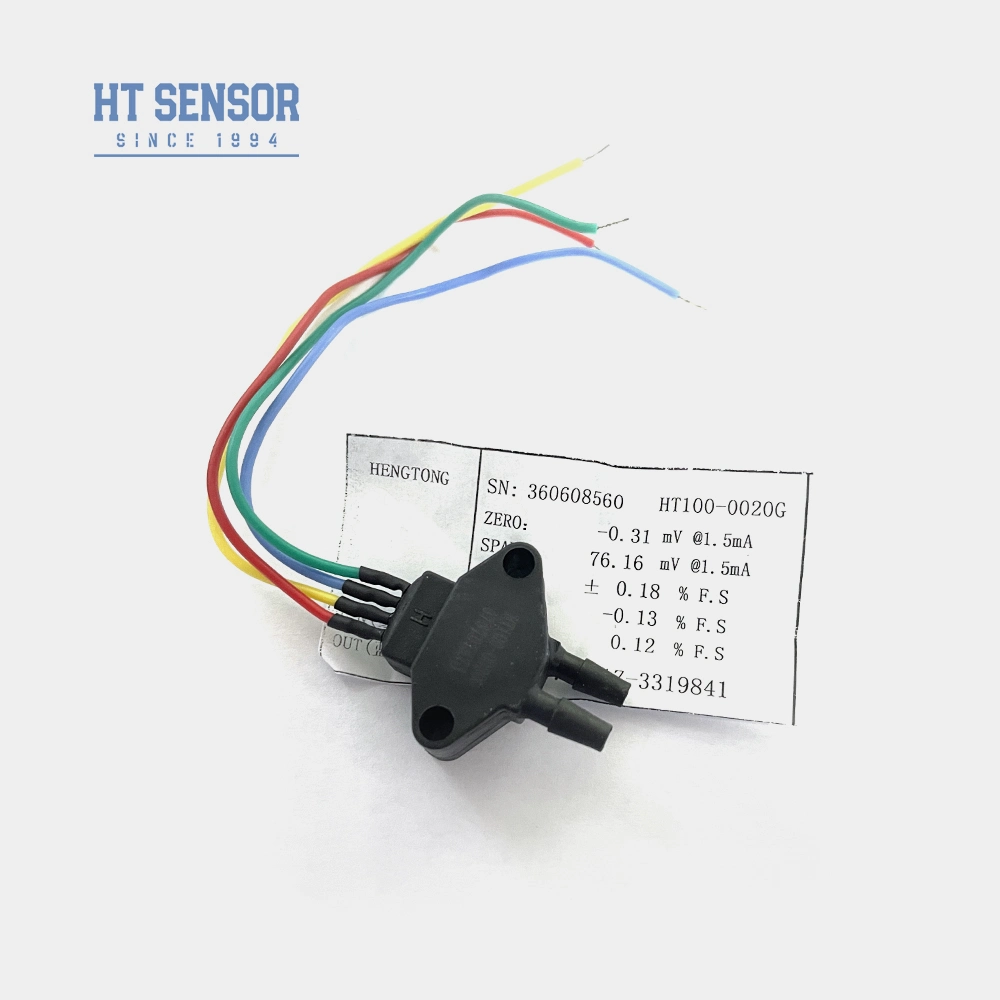 Sensor de pressão diferencial de plástico alimentado a 1,5 mA