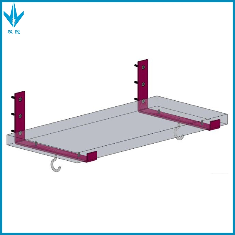 Étagères de rangement en tôle de fer pour présentoir d'atelier industriel personnalisé.