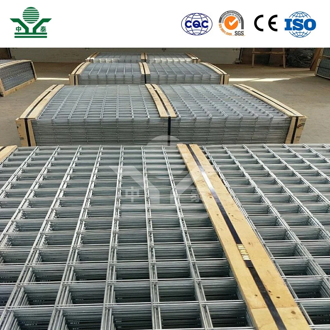 Zhongtai 1X1 material do fio de aço de aço de aço soldado do painel de malha de arame Arame de malha soldado China grossistas galvanizaram Fence PVC revestido soldado Painel de malha de arame