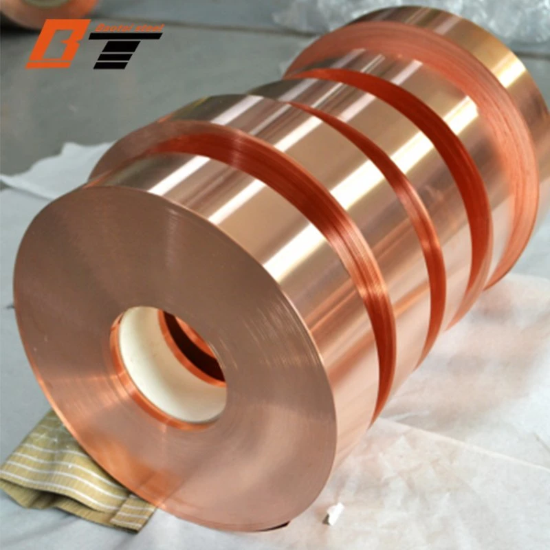 Electrical 99.5% Purity Conductive Soft Ultrathin Flat Pure Copper Strip Foil Coil for Electronics Industry