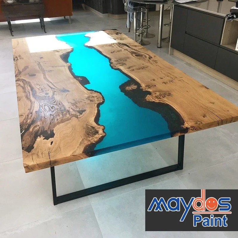 River Table Clear Epoxy Paint with High Scratch Resistance