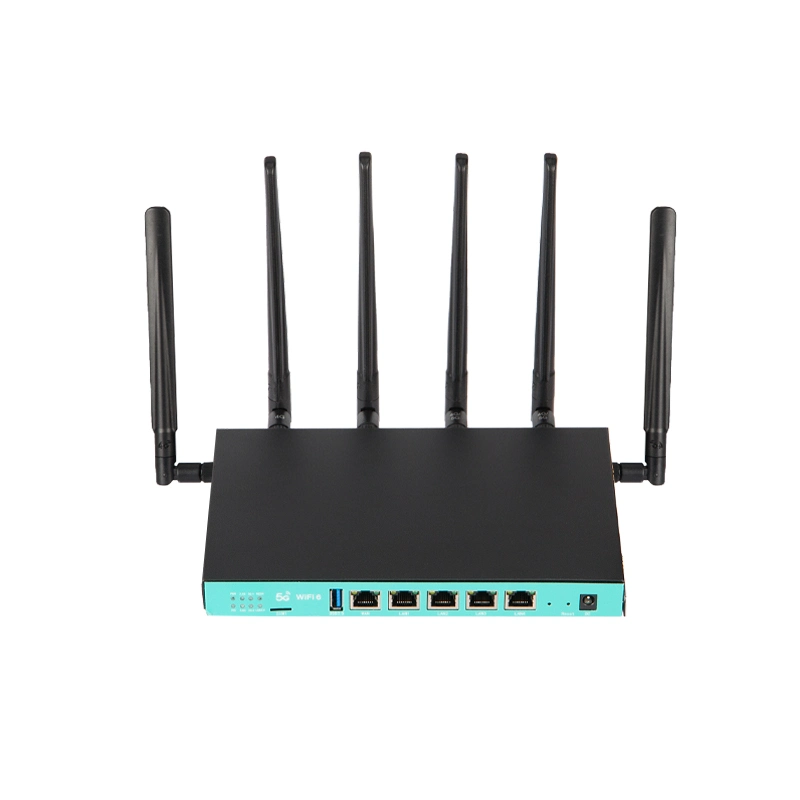 شبكة غيغابت مزدوجة النطاق WiFi6 5g مودم رقاقة جهاز توجيه المودم Mt7621A5g WiFi جهاز توجيه مع 6 هوائي