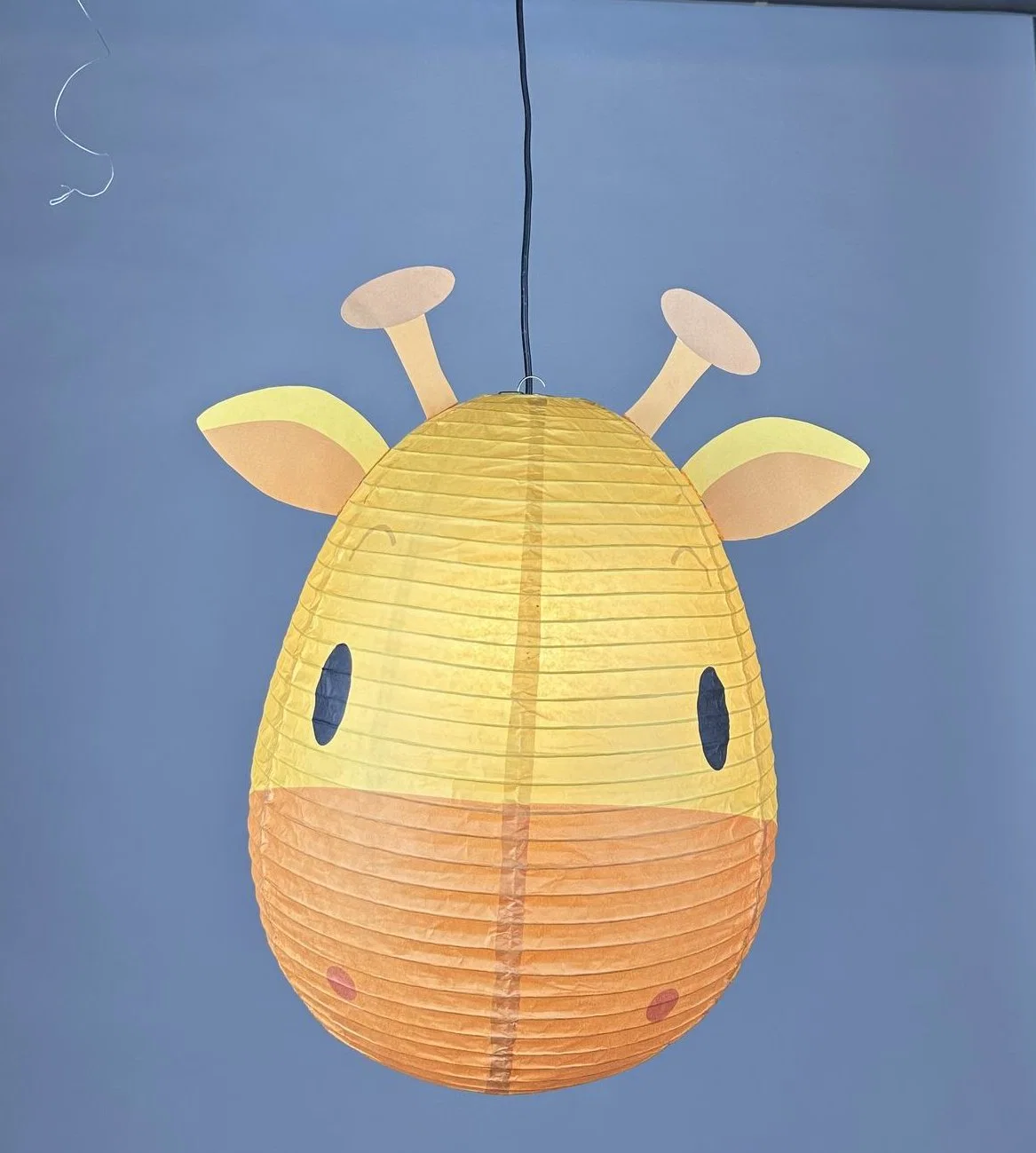 Indoor Decorative Handcrafted Giraffe Hanging Paper Lantern for Kids' Room Decoration