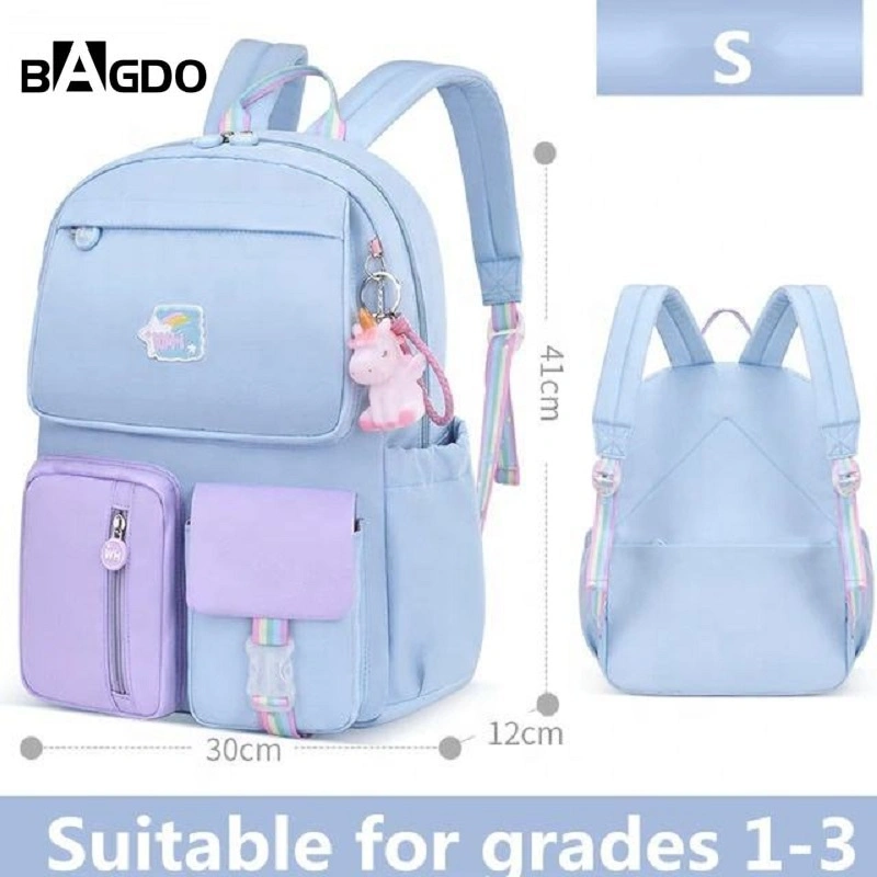 Fashion Waterproof Rainbow Shoulder Strap School Bags School Backpack